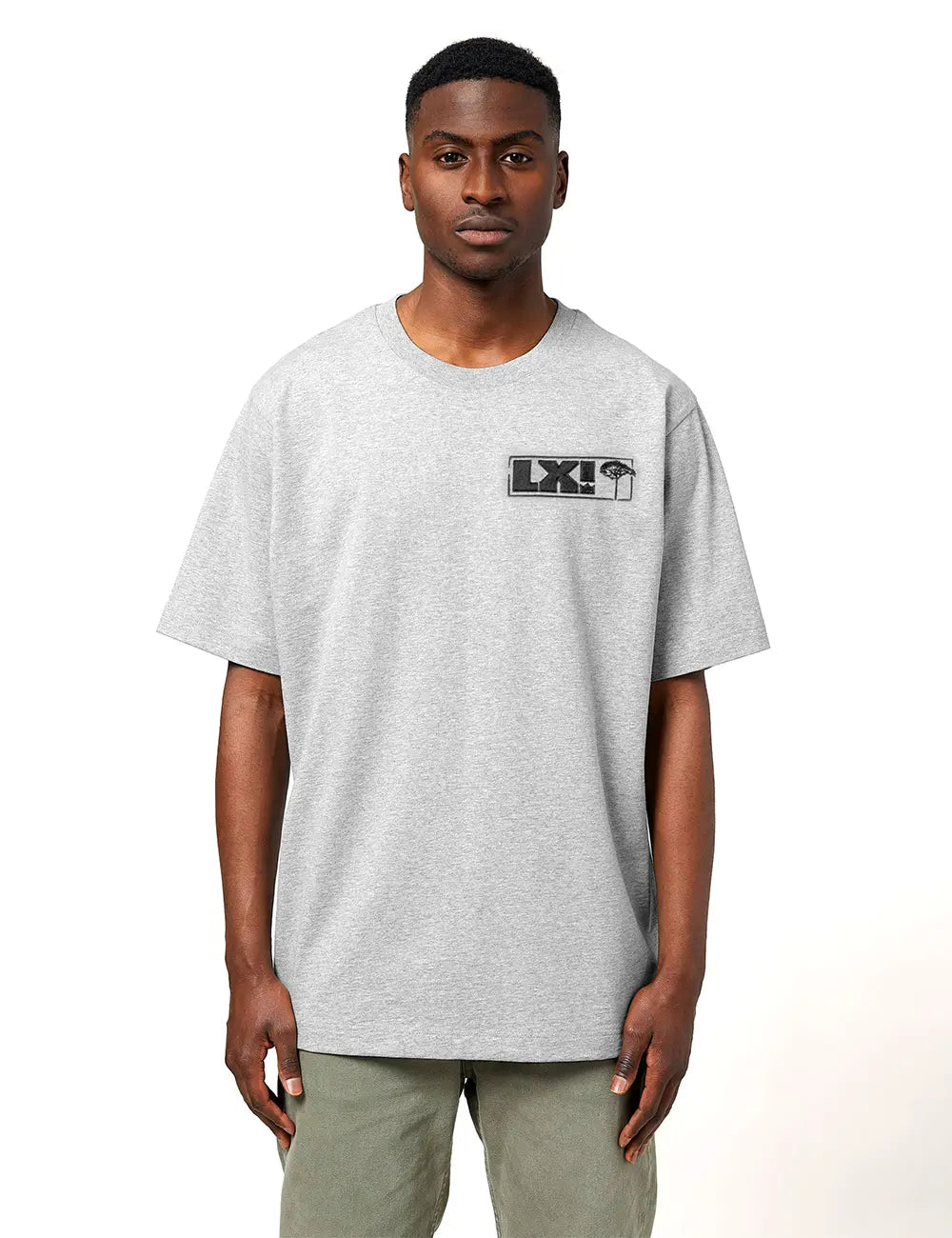 LX x MGY T-Shirt - hellgrau meliert